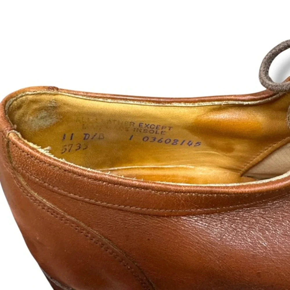 Sante‎ Majestik 11 D/B Brown Cap Toe Oxford Dress Shoes Leather Signature